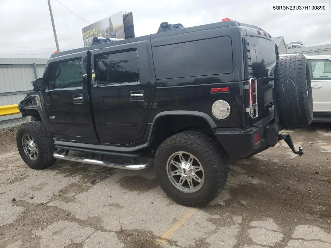 2007 Hummer H2 VIN: 5GRGN23U37H100890 Lot: 55267645