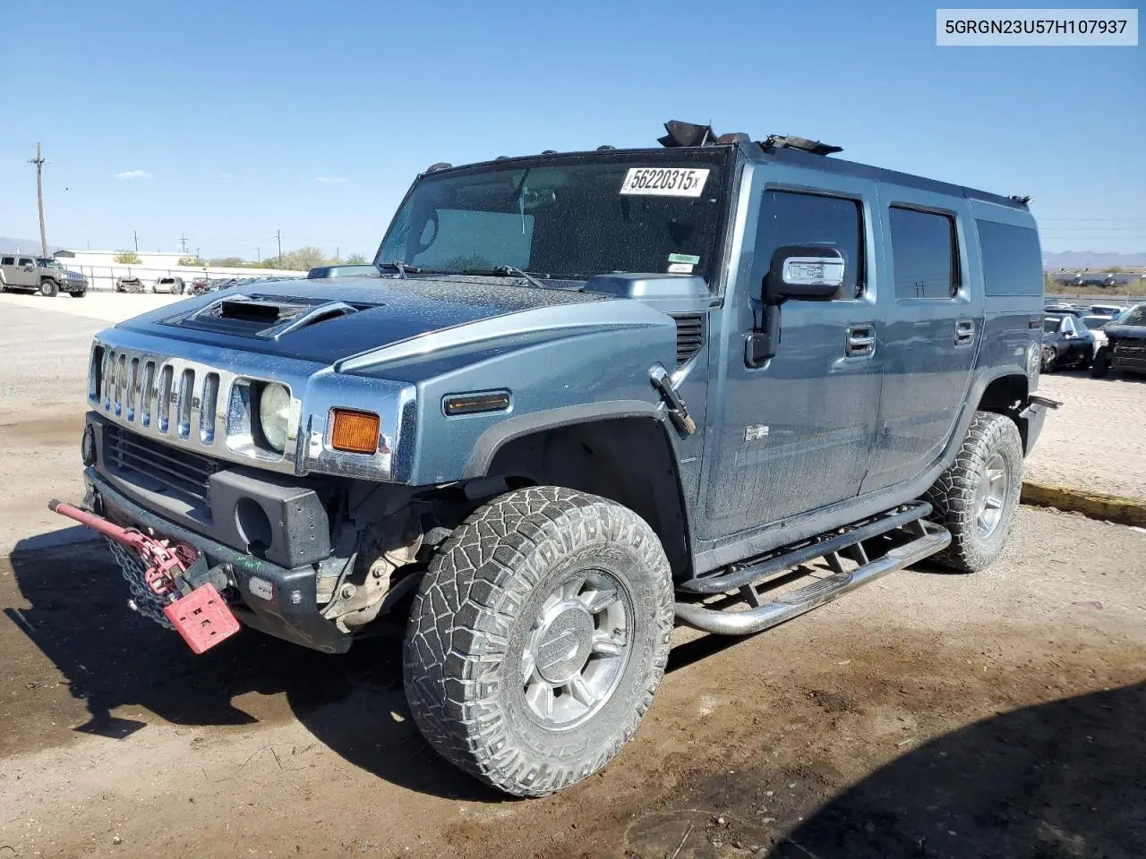 2007 Hummer H2 VIN: 5GRGN23U57H107937 Lot: 56220315