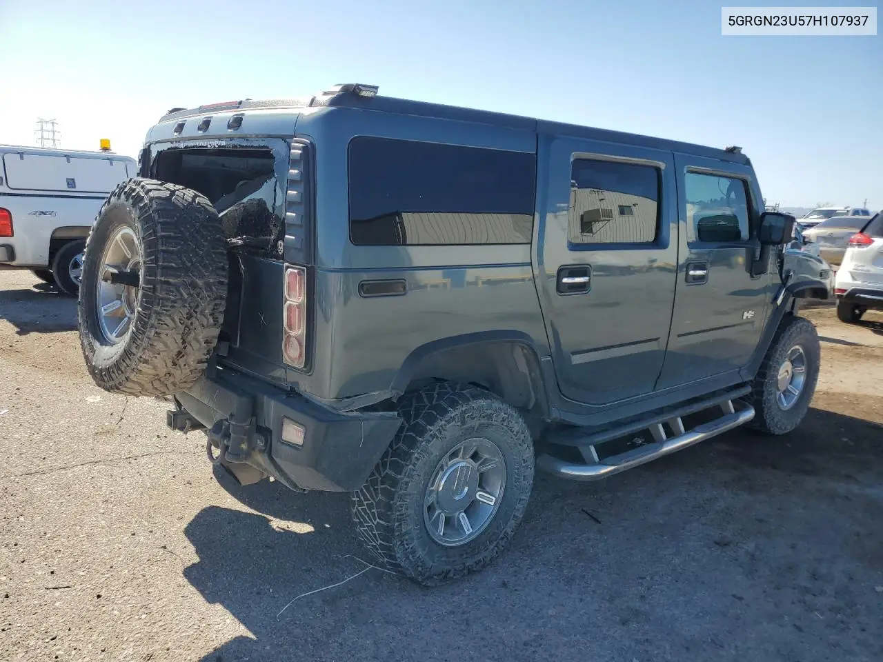 2007 Hummer H2 VIN: 5GRGN23U57H107937 Lot: 56220315