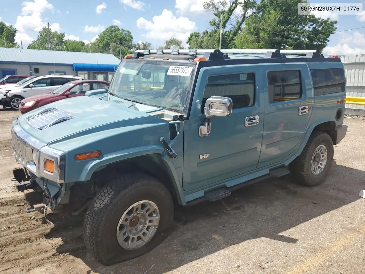 2007 Hummer H2 VIN: 5GRGN23UX7H101776 Lot: 56337975