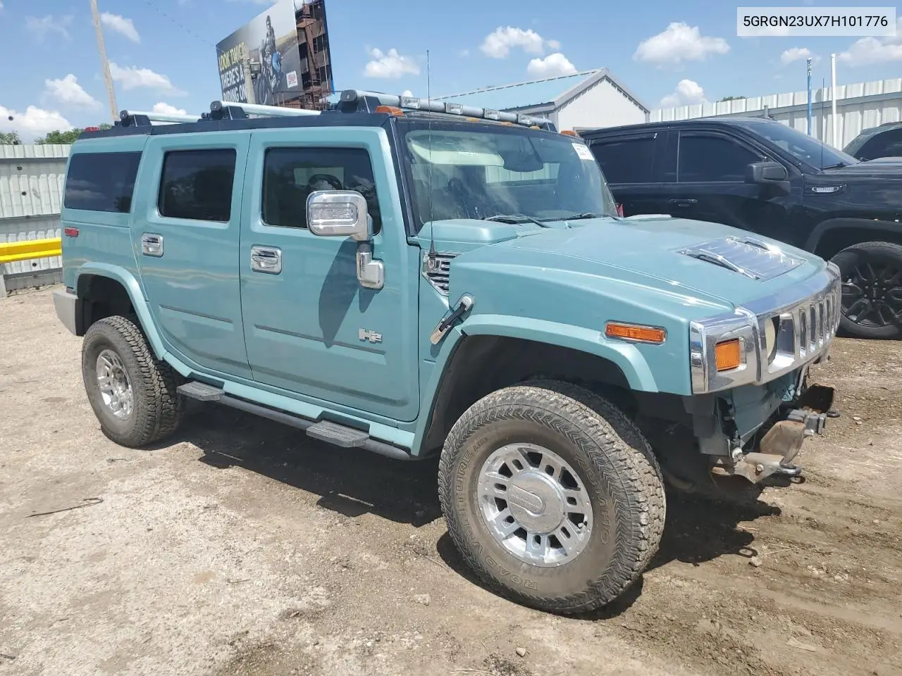 2007 Hummer H2 VIN: 5GRGN23UX7H101776 Lot: 56337975