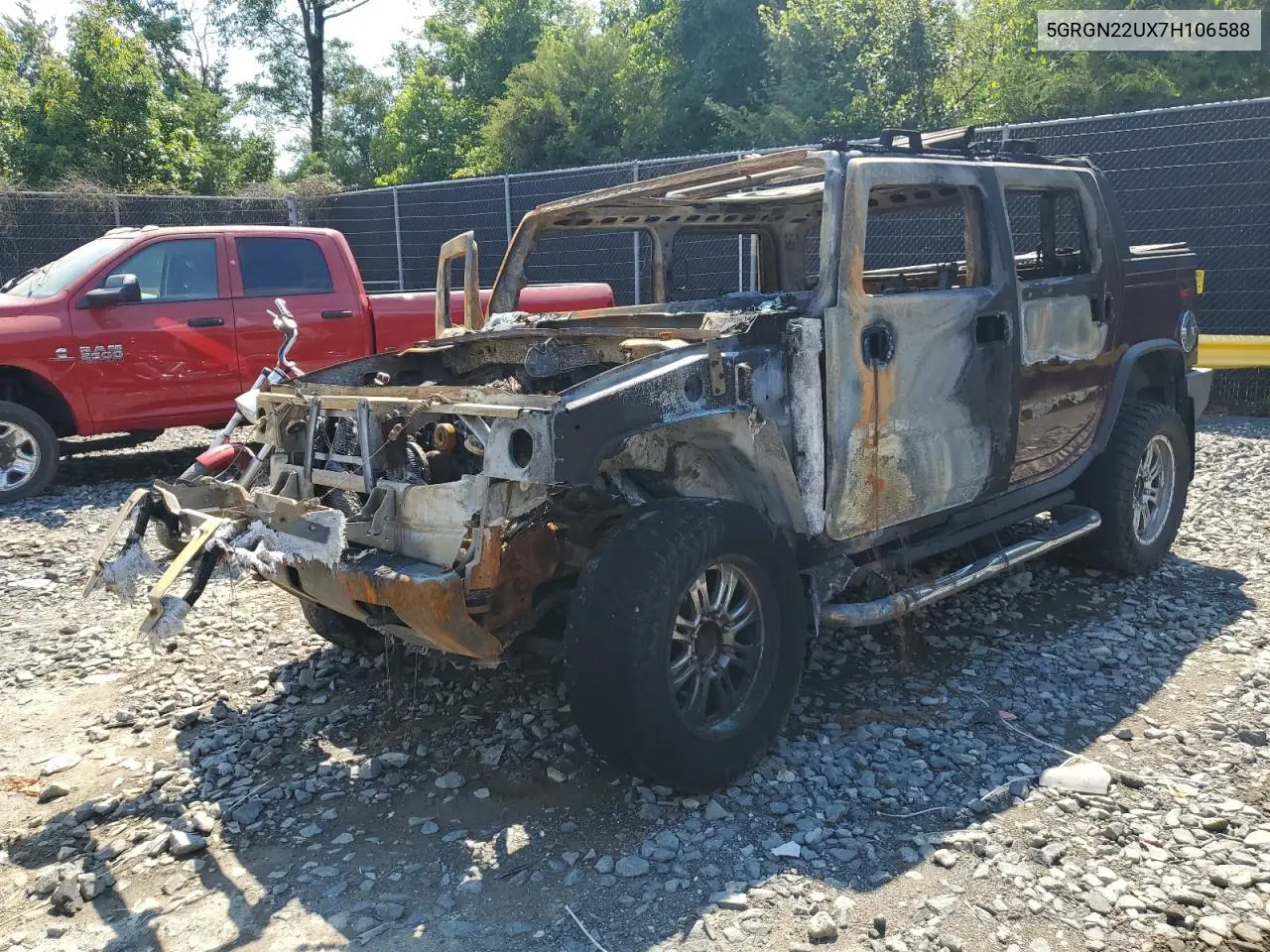 2007 Hummer H2 Sut VIN: 5GRGN22UX7H106588 Lot: 62956725