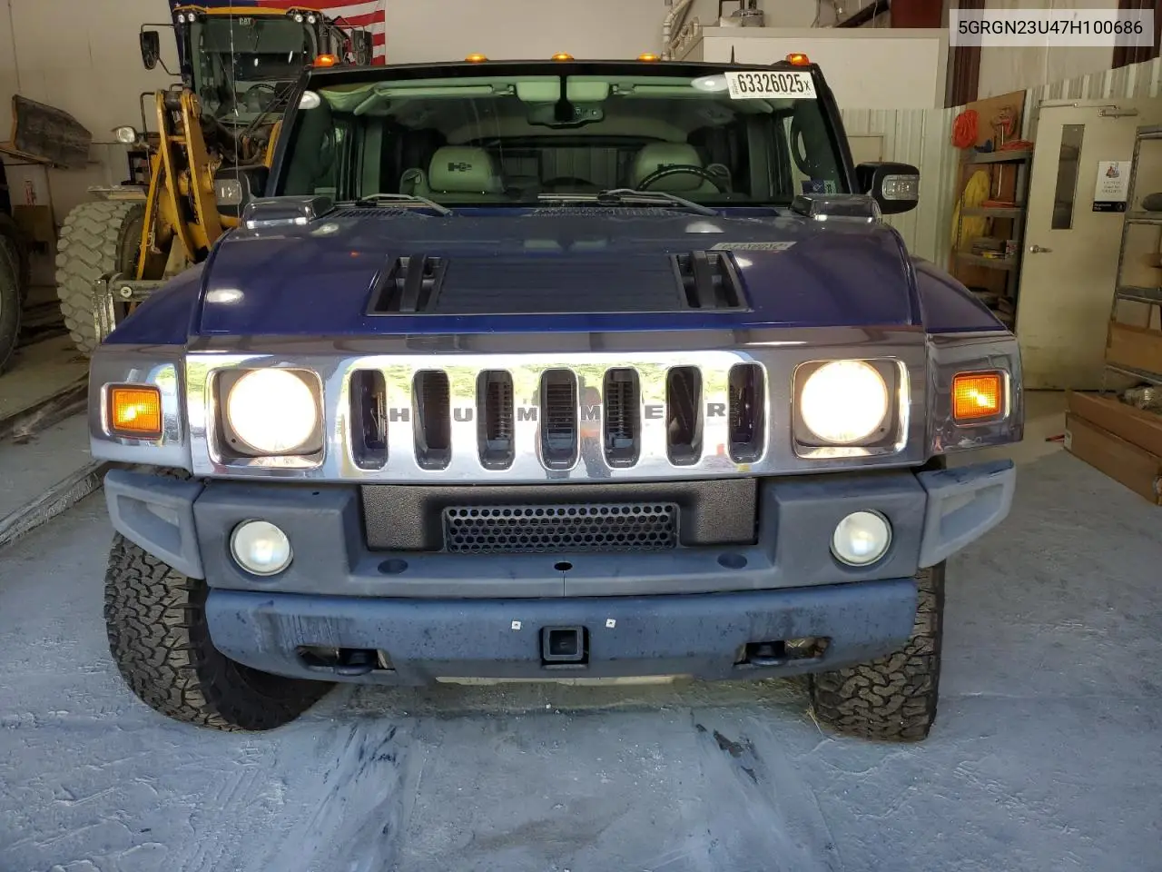2007 Hummer H2 VIN: 5GRGN23U47H100686 Lot: 63326025