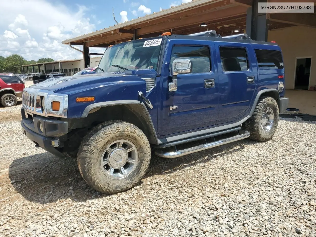 2007 Hummer H2 VIN: 5GRGN23U27H103733 Lot: 64035425