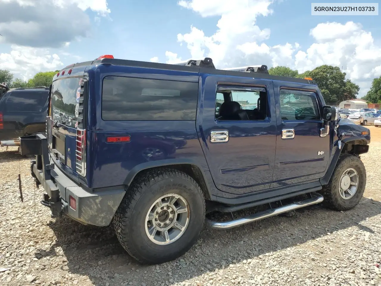 2007 Hummer H2 VIN: 5GRGN23U27H103733 Lot: 64035425