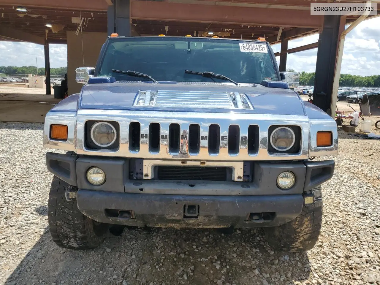 2007 Hummer H2 VIN: 5GRGN23U27H103733 Lot: 64035425