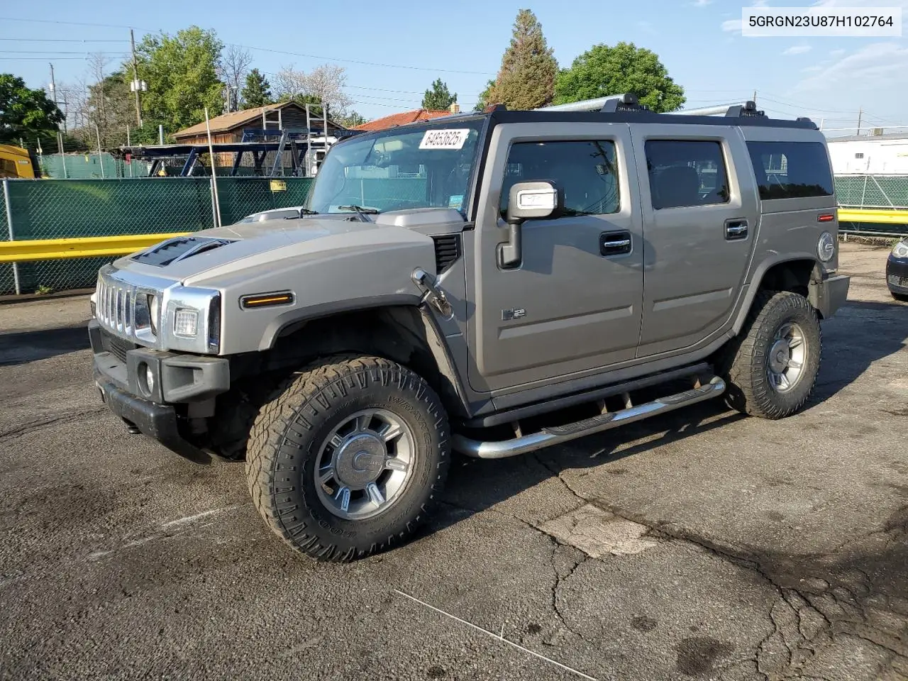 2007 Hummer H2 VIN: 5GRGN23U87H102764 Lot: 64853625