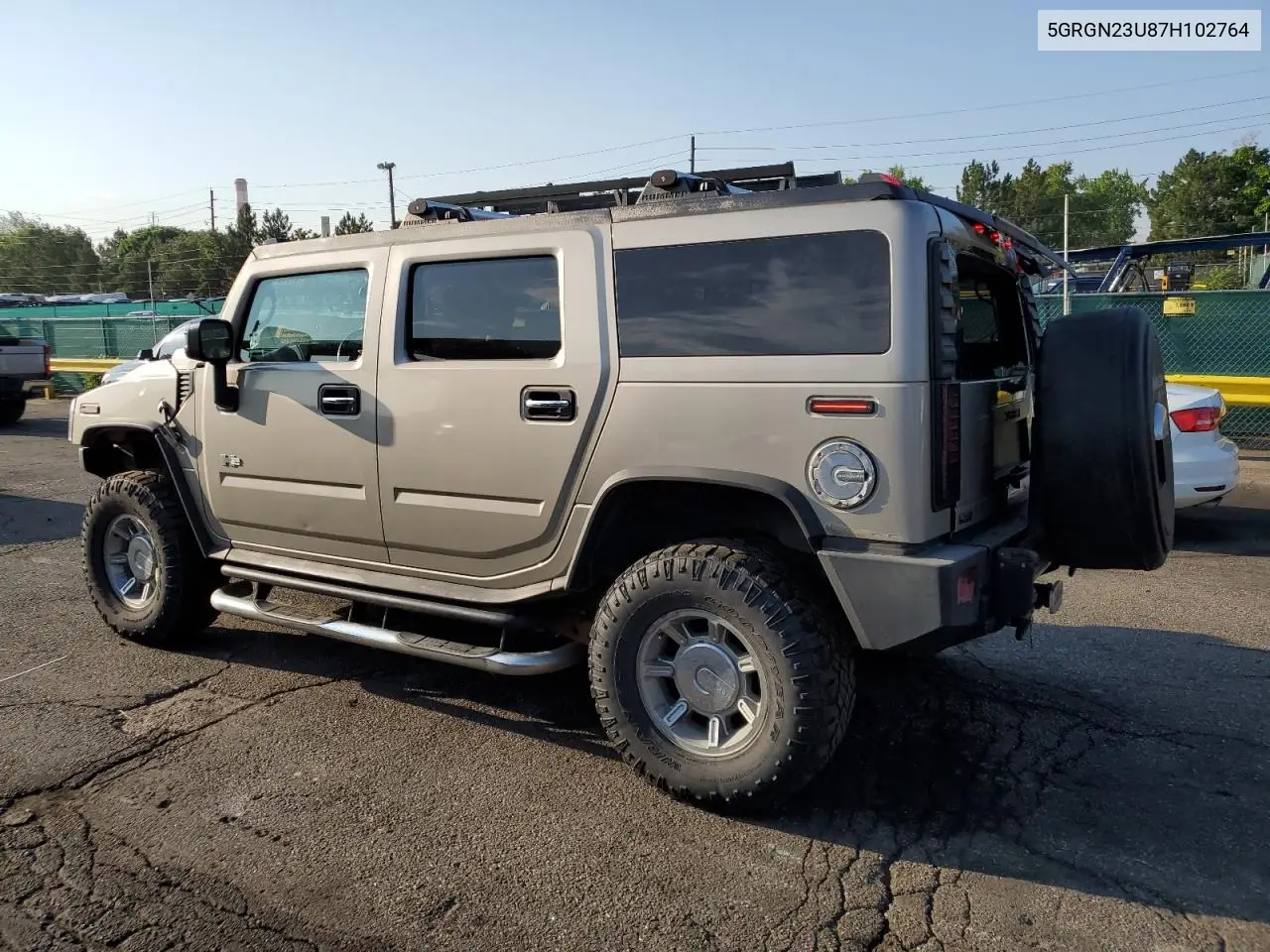 2007 Hummer H2 VIN: 5GRGN23U87H102764 Lot: 64853625