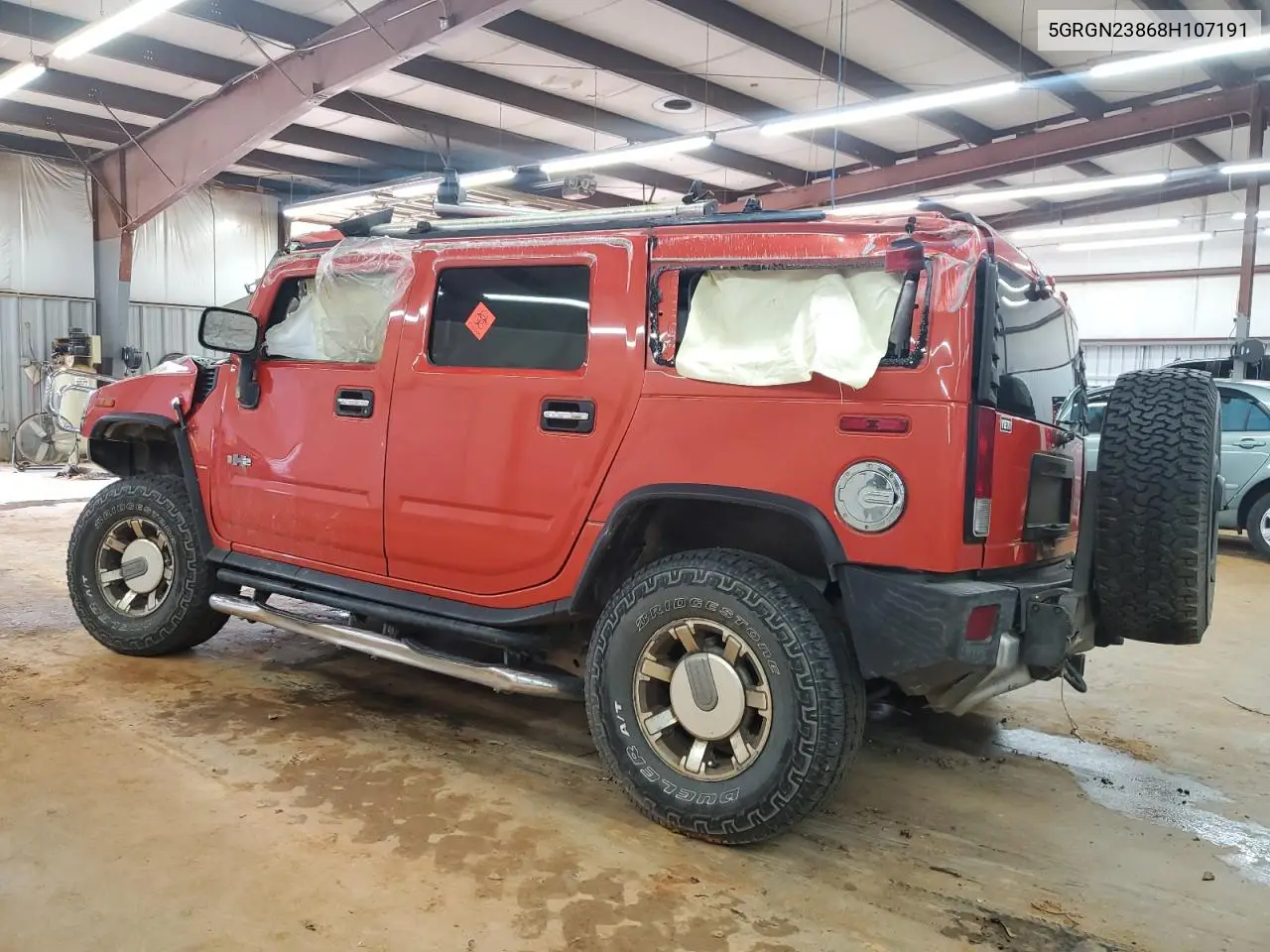 2008 Hummer H2 VIN: 5GRGN23868H107191 Lot: 55173255