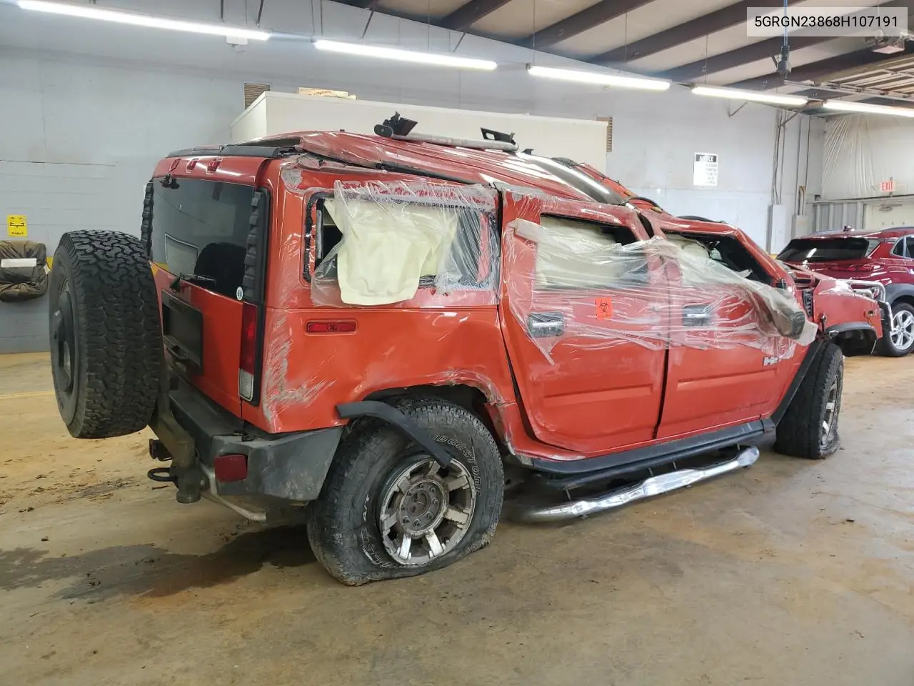 2008 Hummer H2 VIN: 5GRGN23868H107191 Lot: 55173255