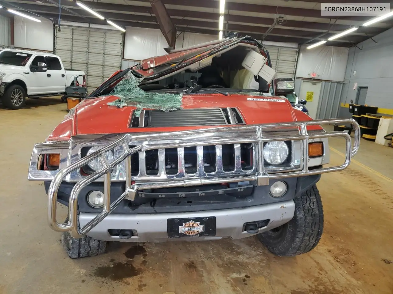 2008 Hummer H2 VIN: 5GRGN23868H107191 Lot: 55173255
