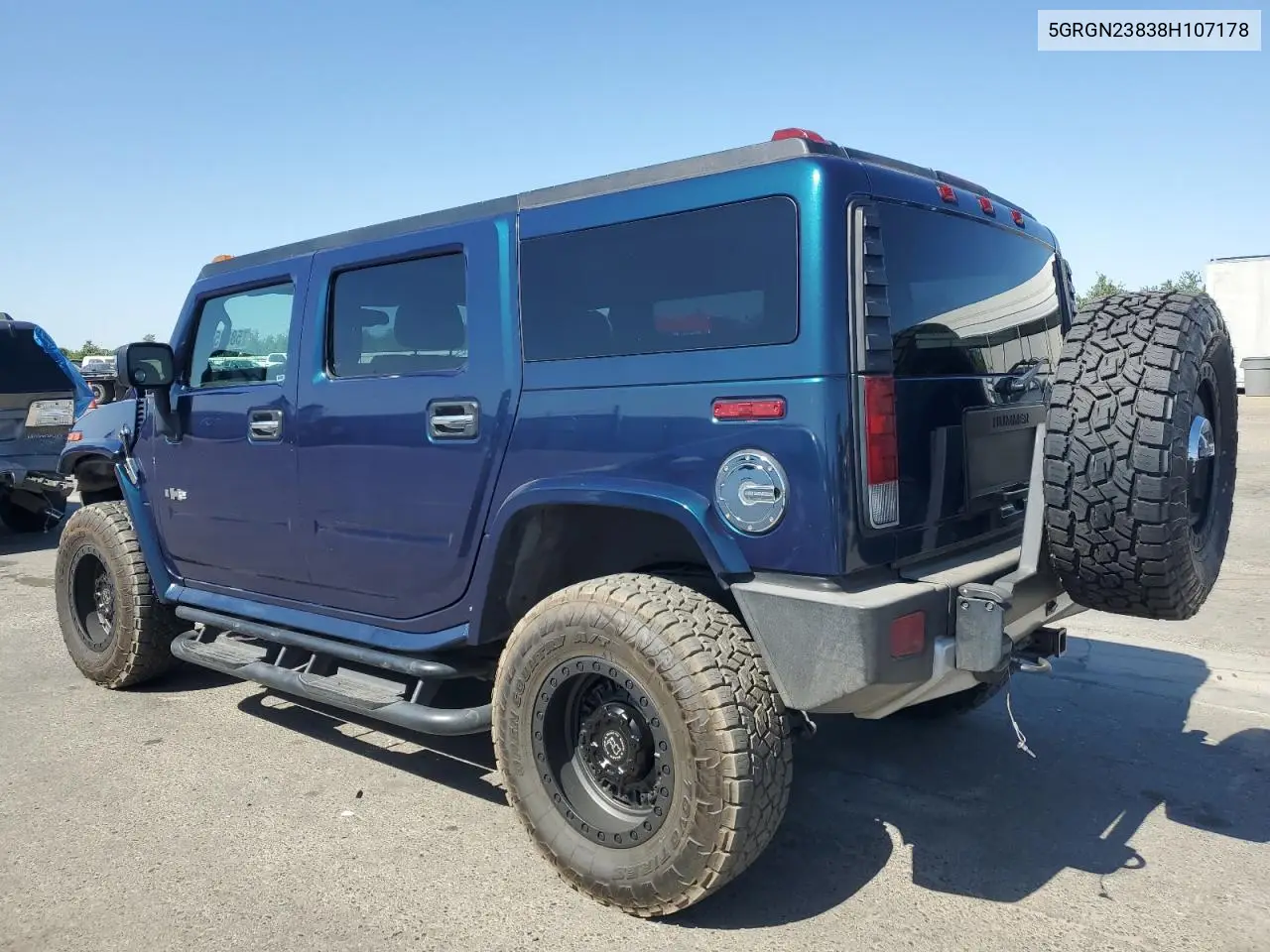 2008 Hummer H2 VIN: 5GRGN23838H107178 Lot: 58825315