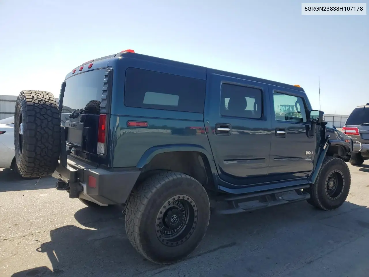 2008 Hummer H2 VIN: 5GRGN23838H107178 Lot: 58825315