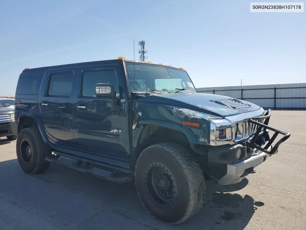 2008 Hummer H2 VIN: 5GRGN23838H107178 Lot: 58825315