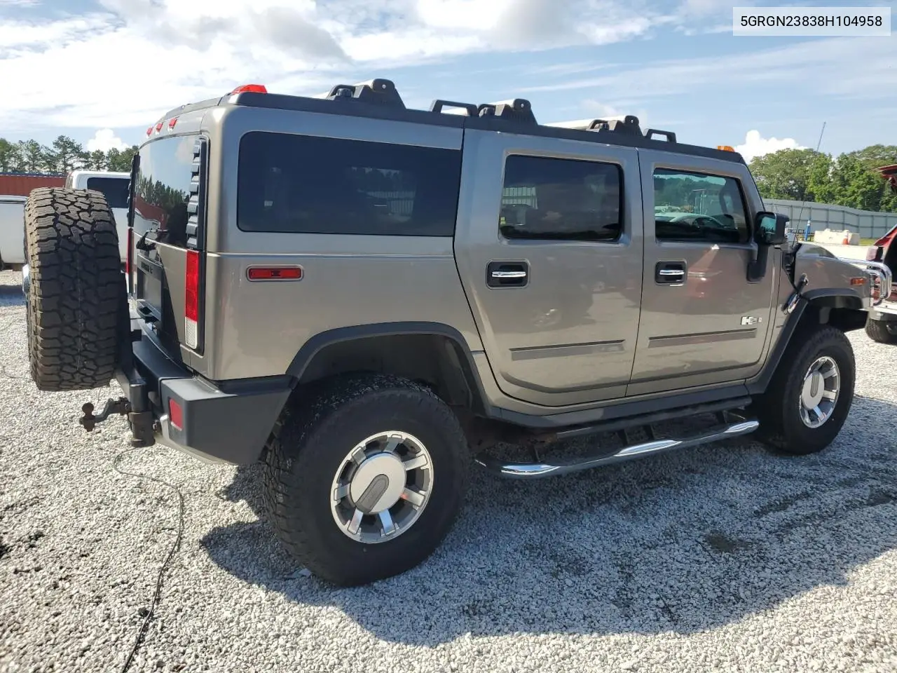 2008 Hummer H2 VIN: 5GRGN23838H104958 Lot: 64460145