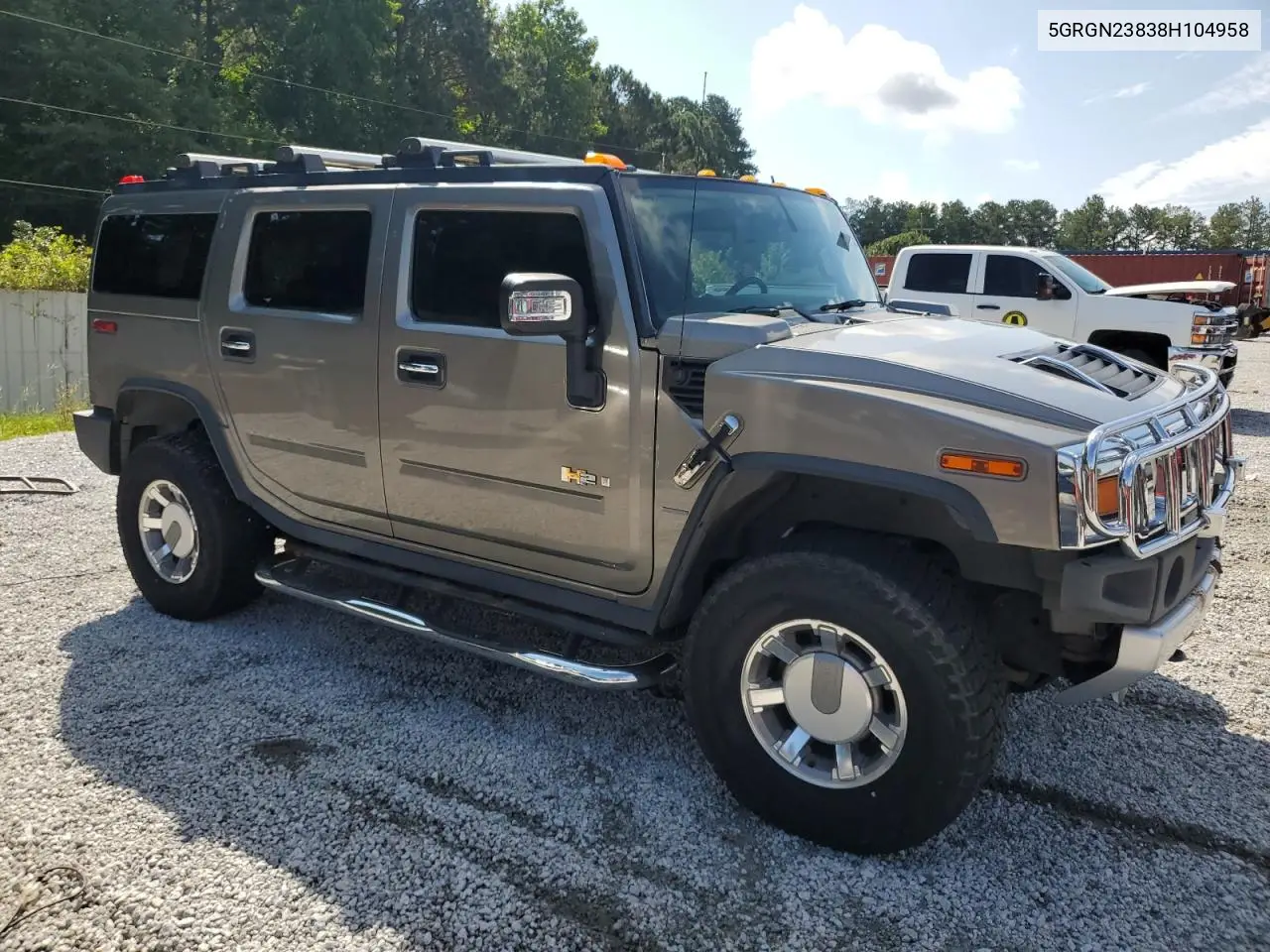 2008 Hummer H2 VIN: 5GRGN23838H104958 Lot: 64460145