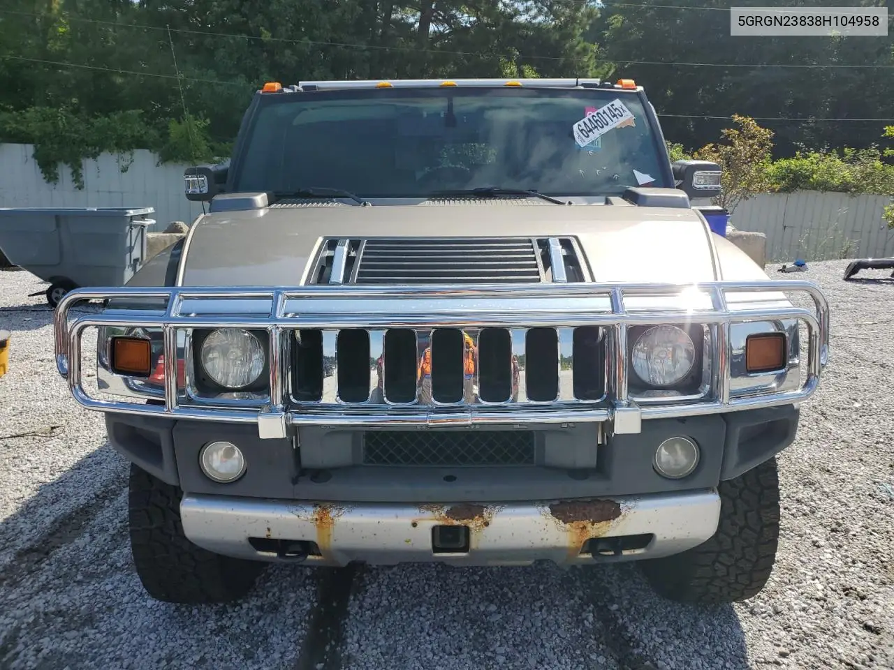 2008 Hummer H2 VIN: 5GRGN23838H104958 Lot: 64460145
