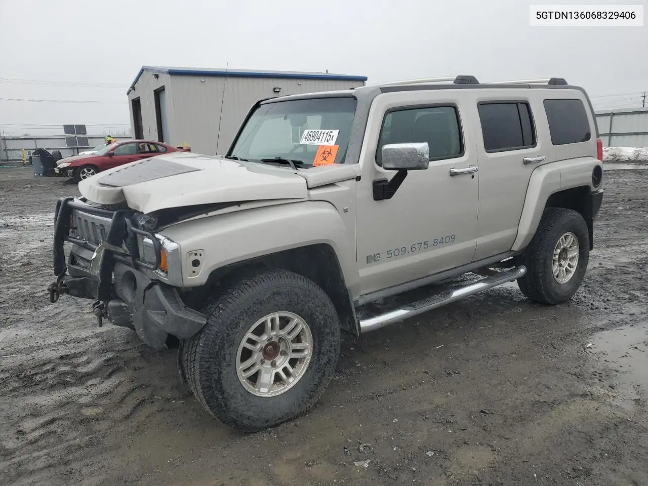2006 Hummer H3 VIN: 5GTDN136068329406 Lot: 46904115