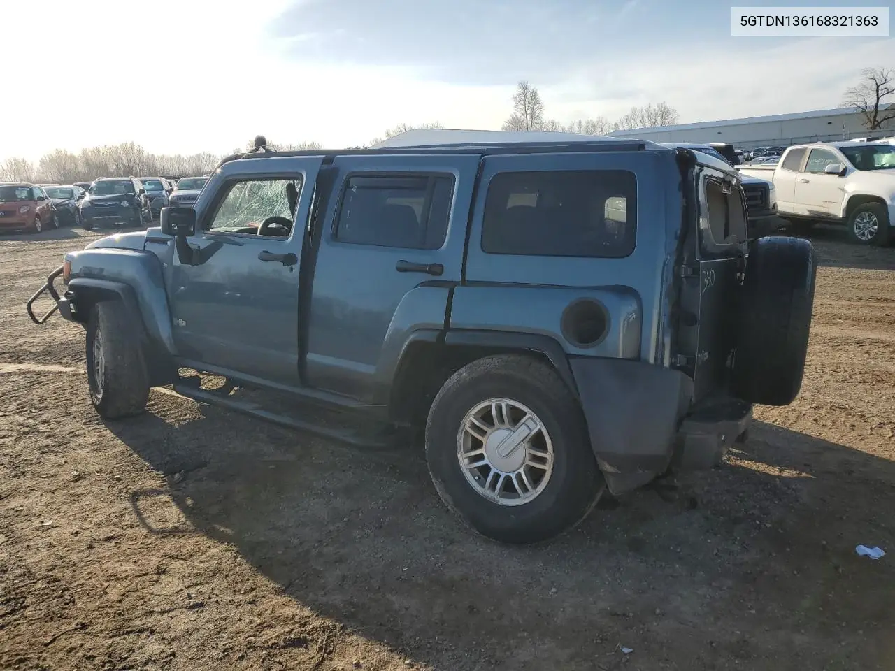 2006 Hummer H3 VIN: 5GTDN136168321363 Lot: 51835315