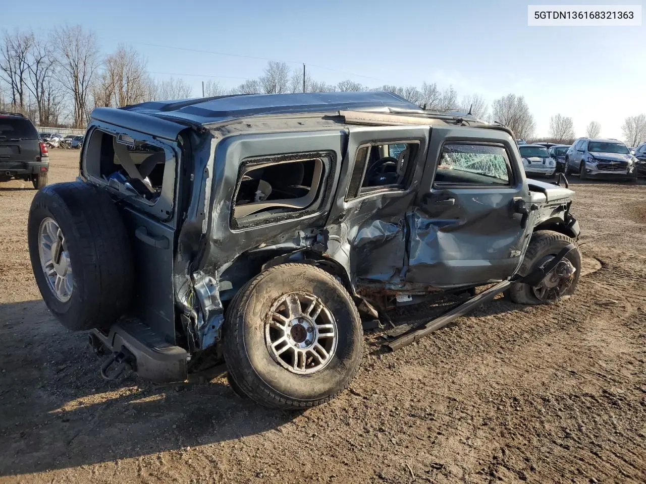 2006 Hummer H3 VIN: 5GTDN136168321363 Lot: 51835315