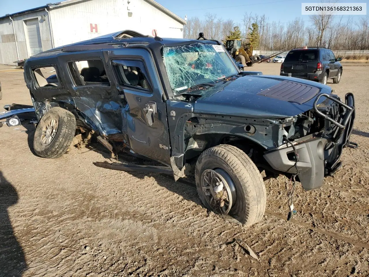 2006 Hummer H3 VIN: 5GTDN136168321363 Lot: 51835315