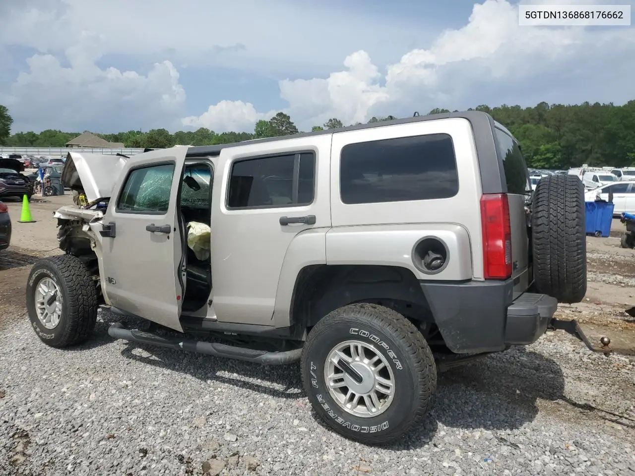 2006 Hummer H3 VIN: 5GTDN136868176662 Lot: 54173425