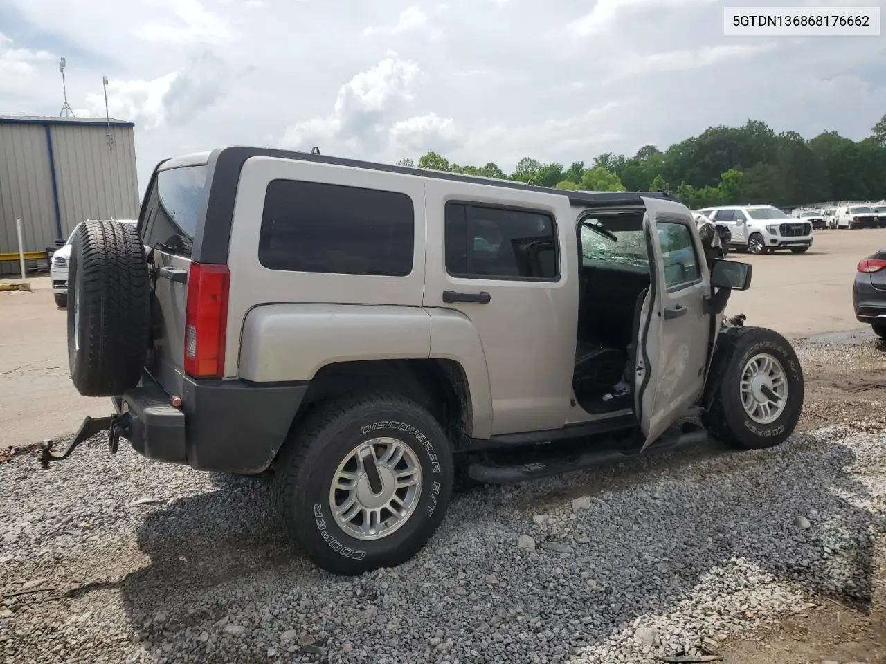 2006 Hummer H3 VIN: 5GTDN136868176662 Lot: 54173425
