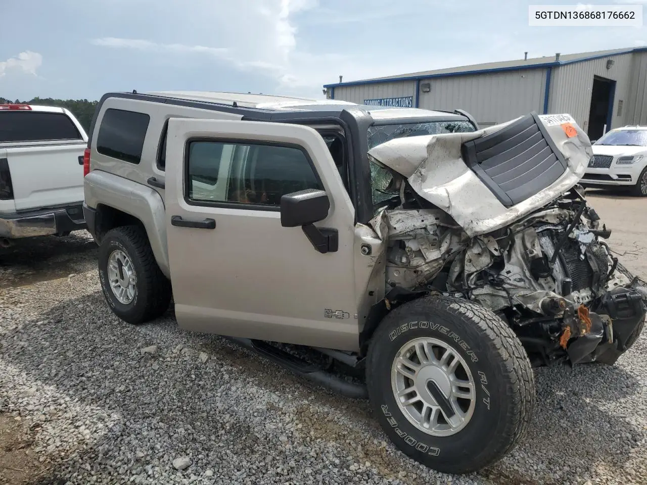 2006 Hummer H3 VIN: 5GTDN136868176662 Lot: 54173425
