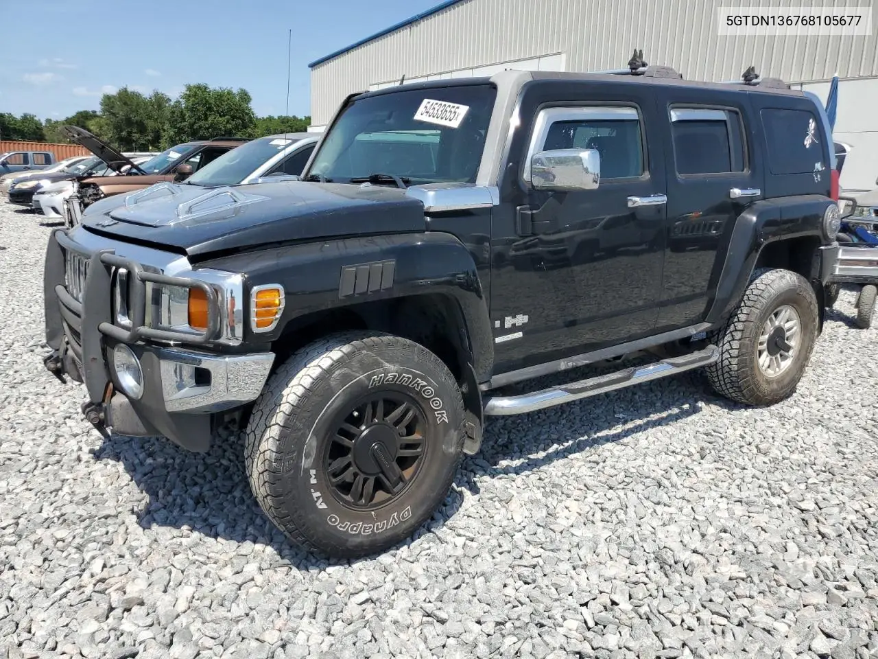 2006 Hummer H3 VIN: 5GTDN136768105677 Lot: 54533655