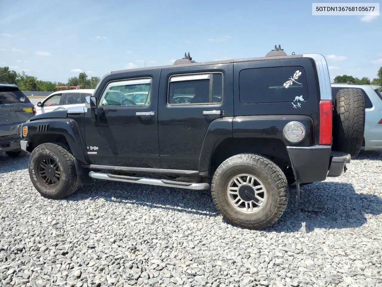 2006 Hummer H3 VIN: 5GTDN136768105677 Lot: 54533655