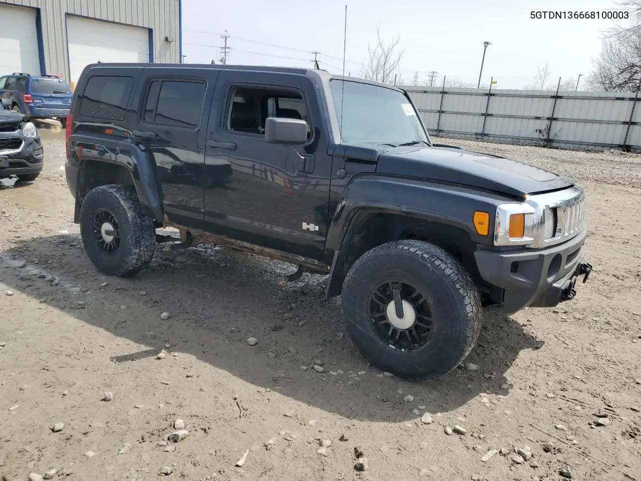 2006 Hummer H3 VIN: 5GTDN136668100003 Lot: 54823165