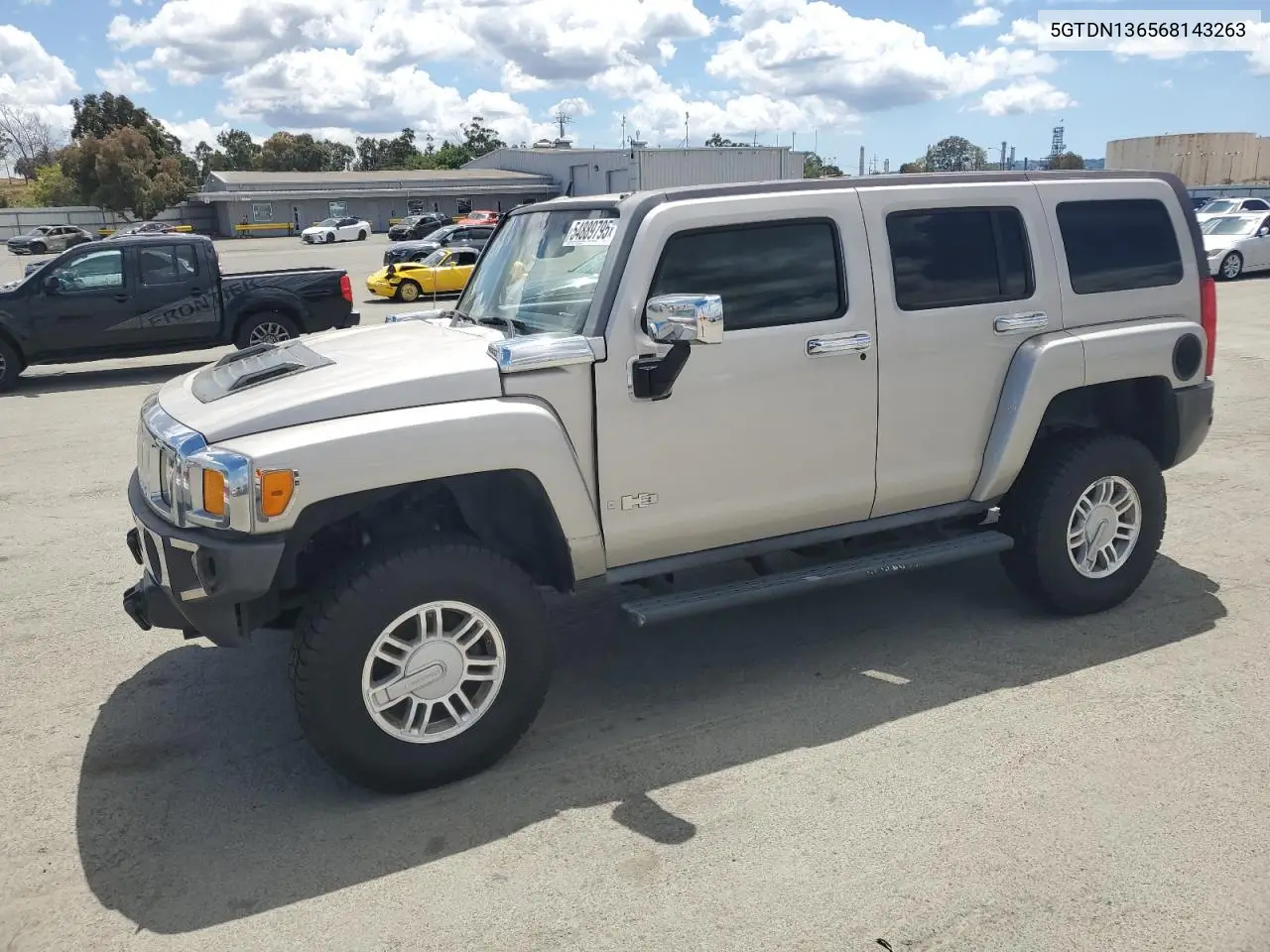 2006 Hummer H3 VIN: 5GTDN136568143263 Lot: 54889795