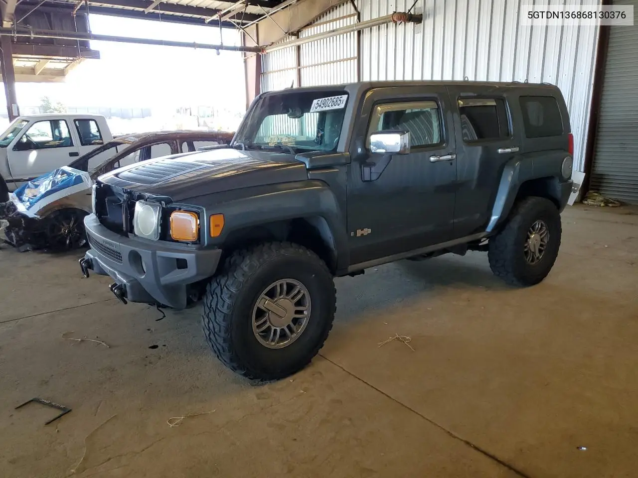 2006 Hummer H3 VIN: 5GTDN136868130376 Lot: 54902685