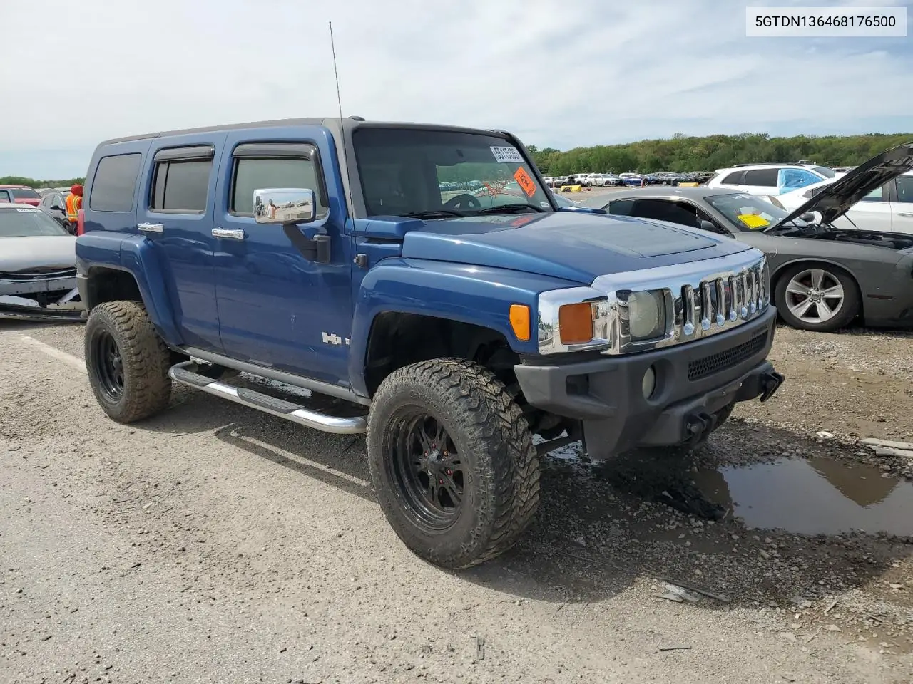 2006 Hummer H3 VIN: 5GTDN136468176500 Lot: 55115135