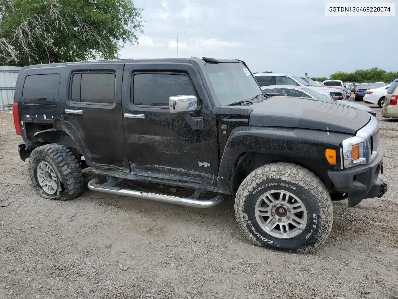 2006 Hummer H3 VIN: 5GTDN136468220074 Lot: 55168725