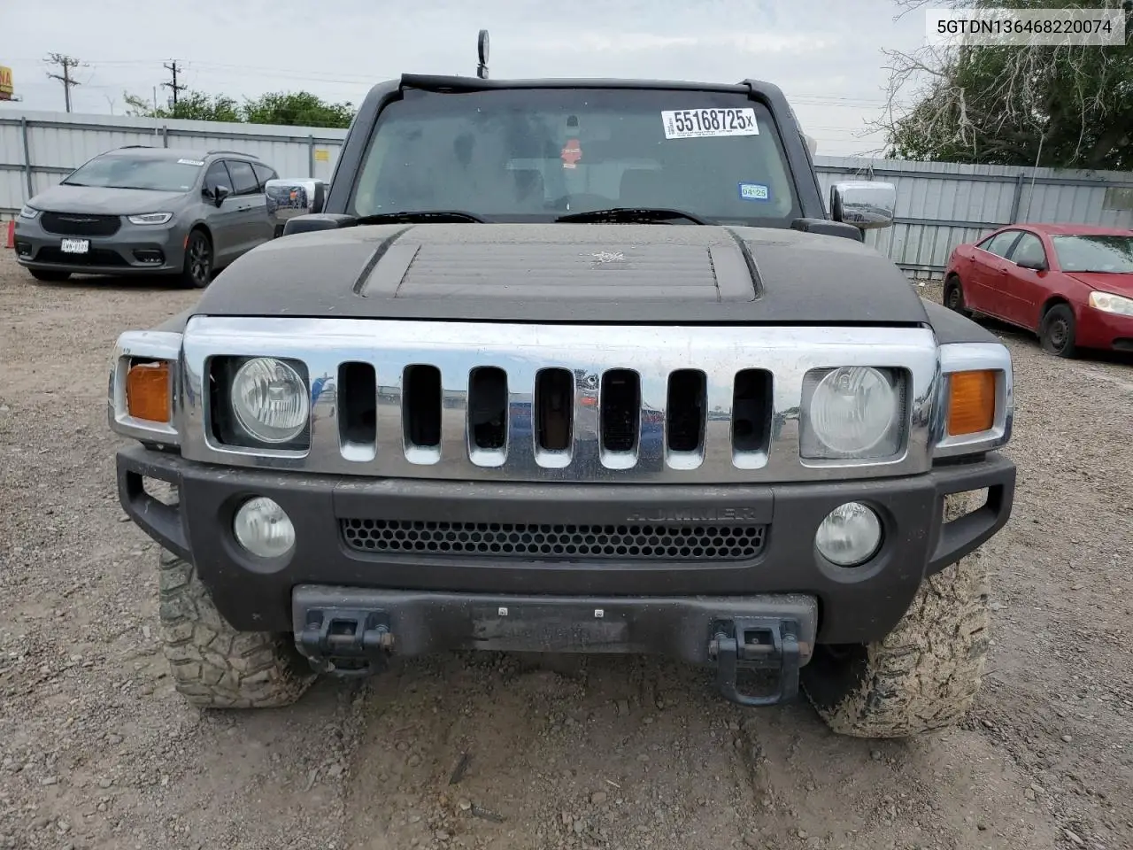 2006 Hummer H3 VIN: 5GTDN136468220074 Lot: 55168725