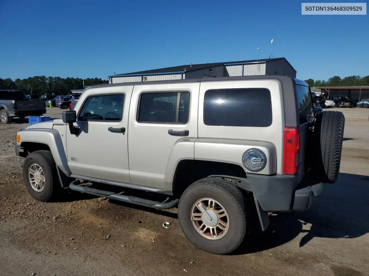 2006 Hummer H3 VIN: 5GTDN136468309529 Lot: 55634365