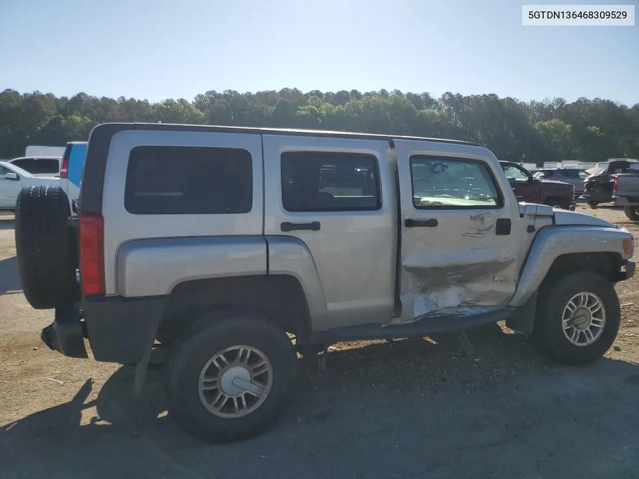 2006 Hummer H3 VIN: 5GTDN136468309529 Lot: 55634365