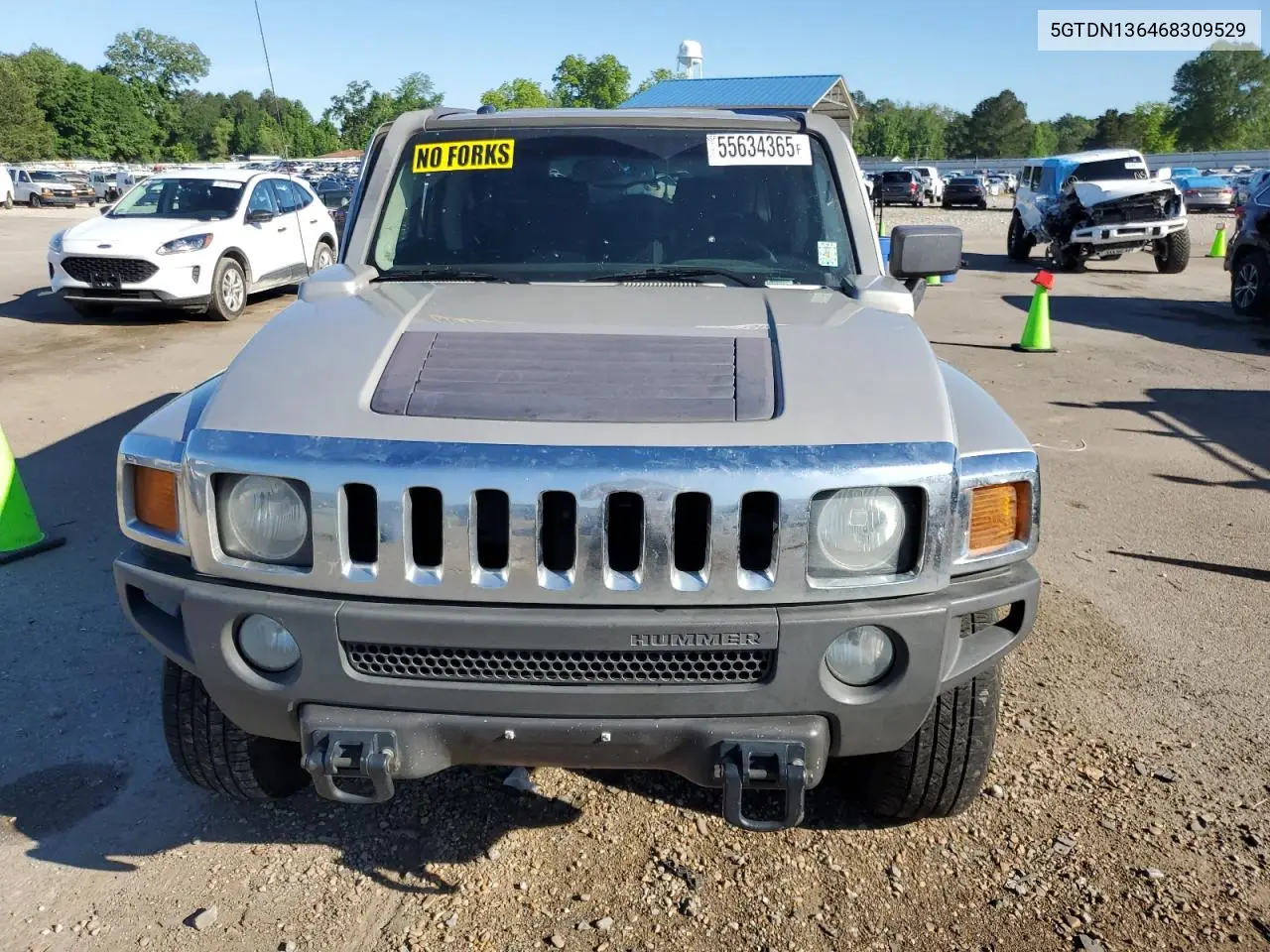 2006 Hummer H3 VIN: 5GTDN136468309529 Lot: 55634365