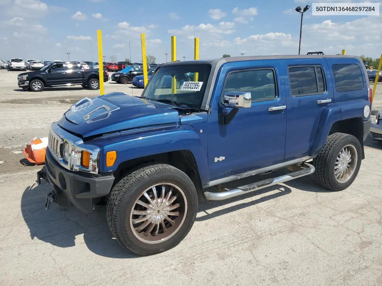 2006 Hummer H3 VIN: 5GTDN136468297284 Lot: 55832285