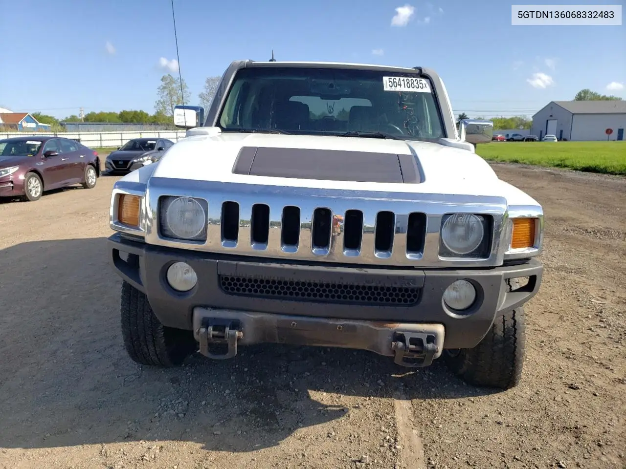 2006 Hummer H3 VIN: 5GTDN136068332483 Lot: 56418835