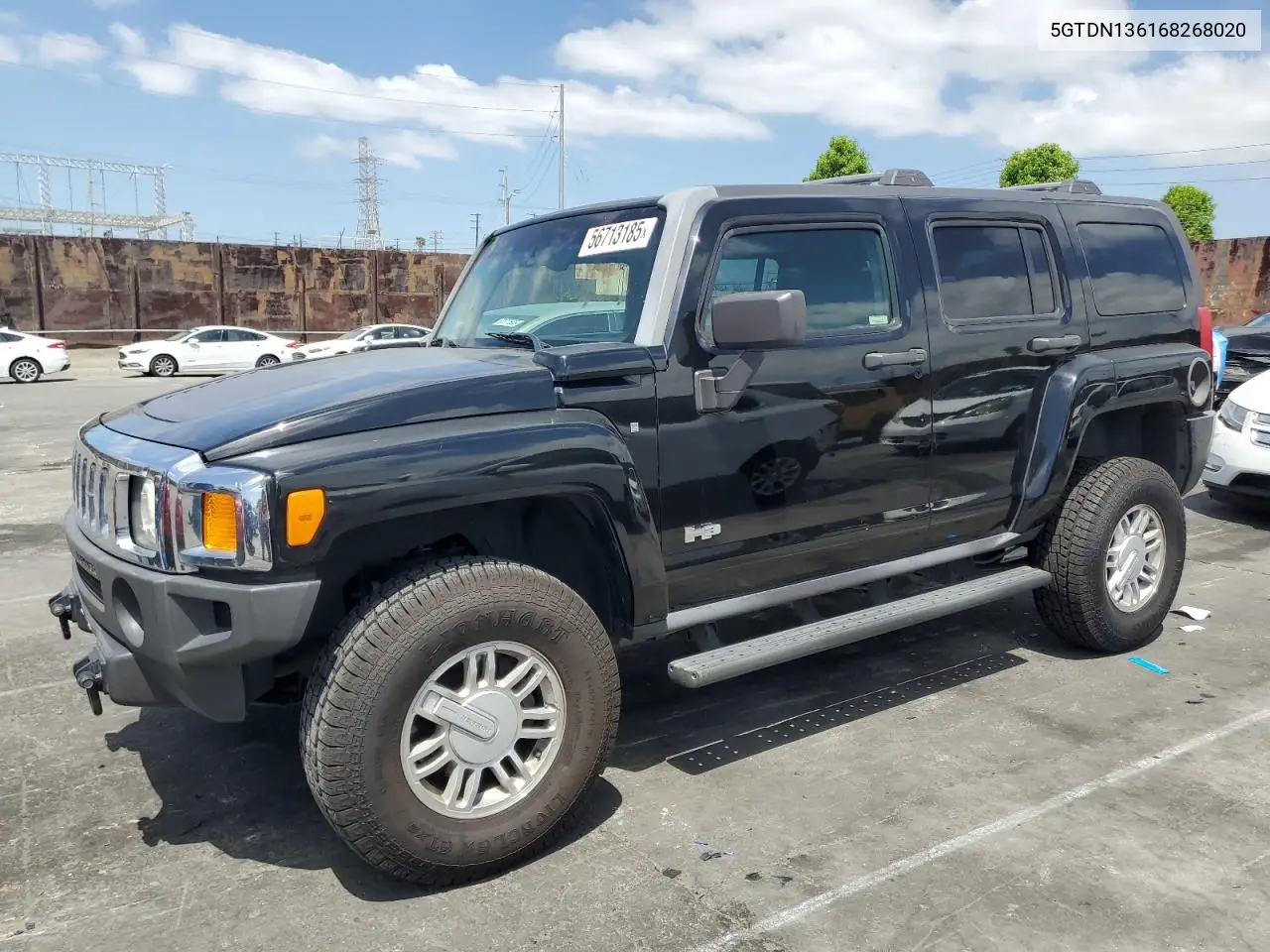 2006 Hummer H3 VIN: 5GTDN136168268020 Lot: 56713185