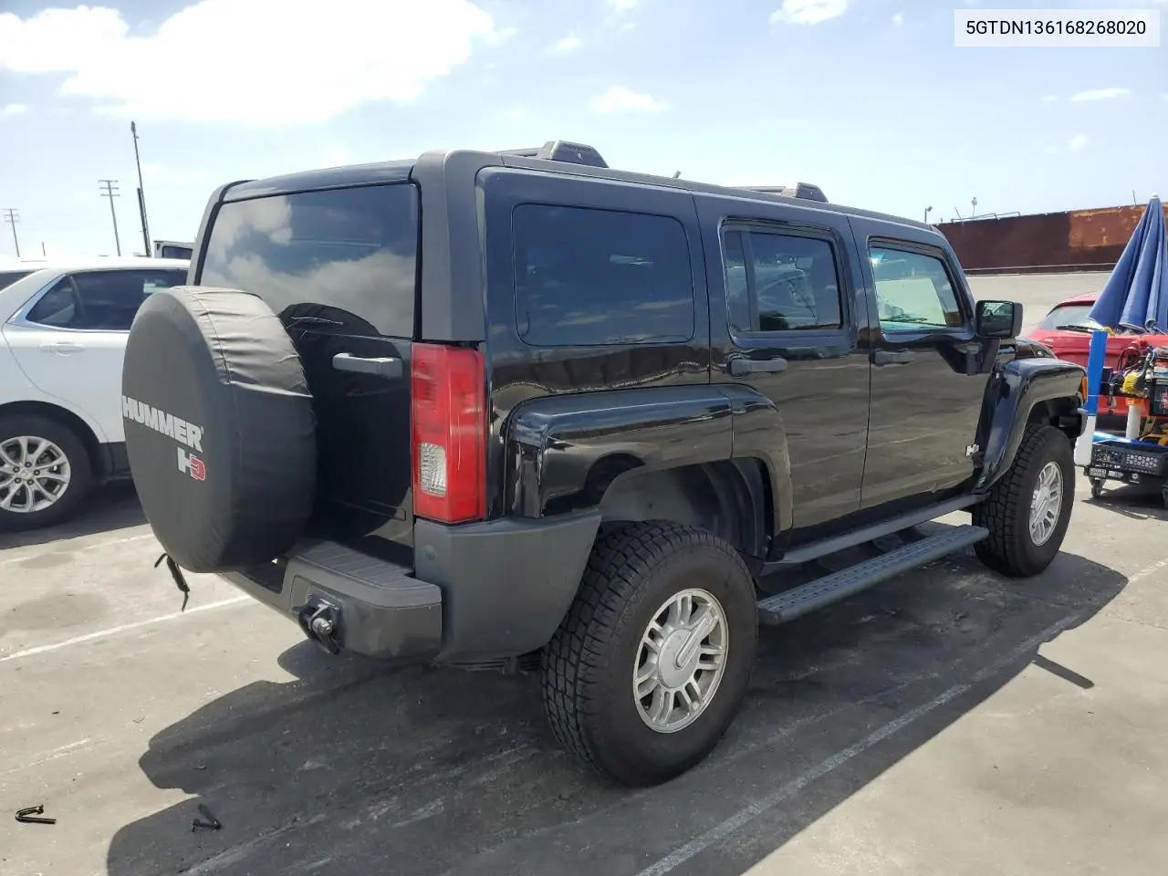 2006 Hummer H3 VIN: 5GTDN136168268020 Lot: 56713185