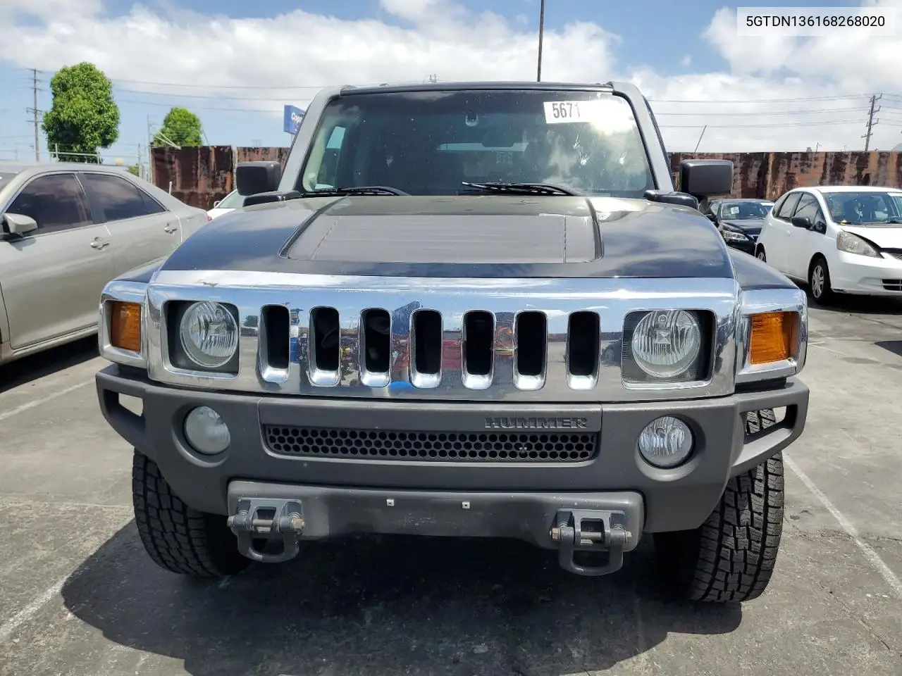 2006 Hummer H3 VIN: 5GTDN136168268020 Lot: 56713185