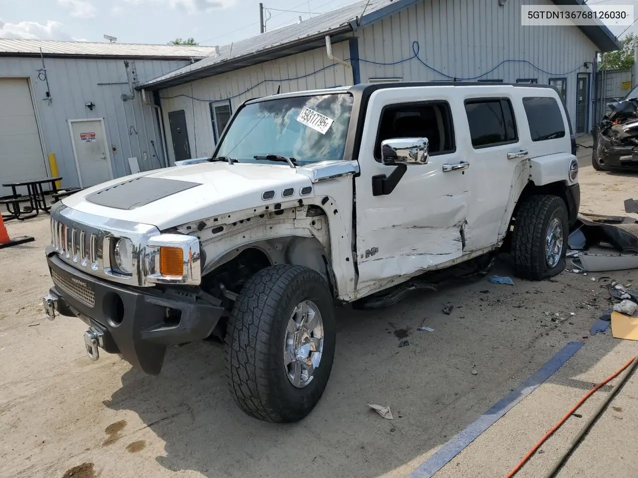 2006 Hummer H3 VIN: 5GTDN136768126030 Lot: 59317795