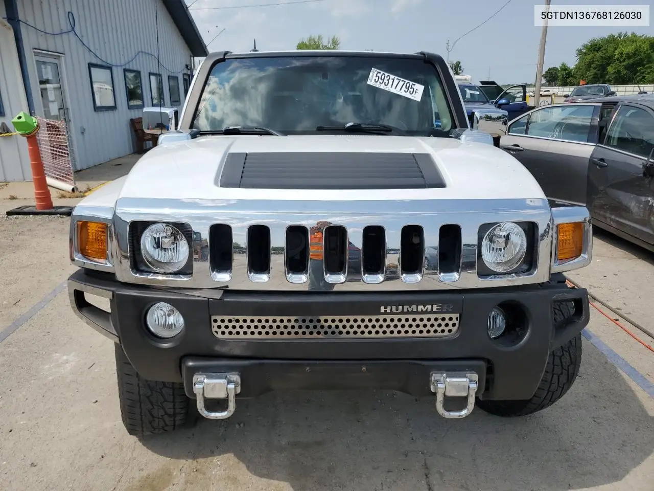 2006 Hummer H3 VIN: 5GTDN136768126030 Lot: 59317795
