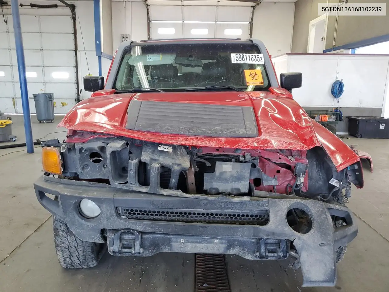 2006 Hummer H3 VIN: 5GTDN136168102239 Lot: 59811635