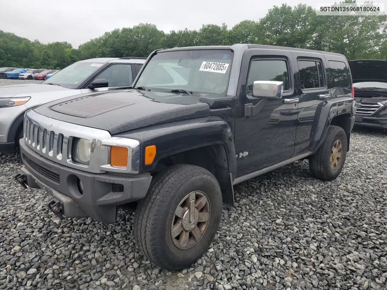 2006 Hummer H3 VIN: 5GTDN136968180624 Lot: 60472885