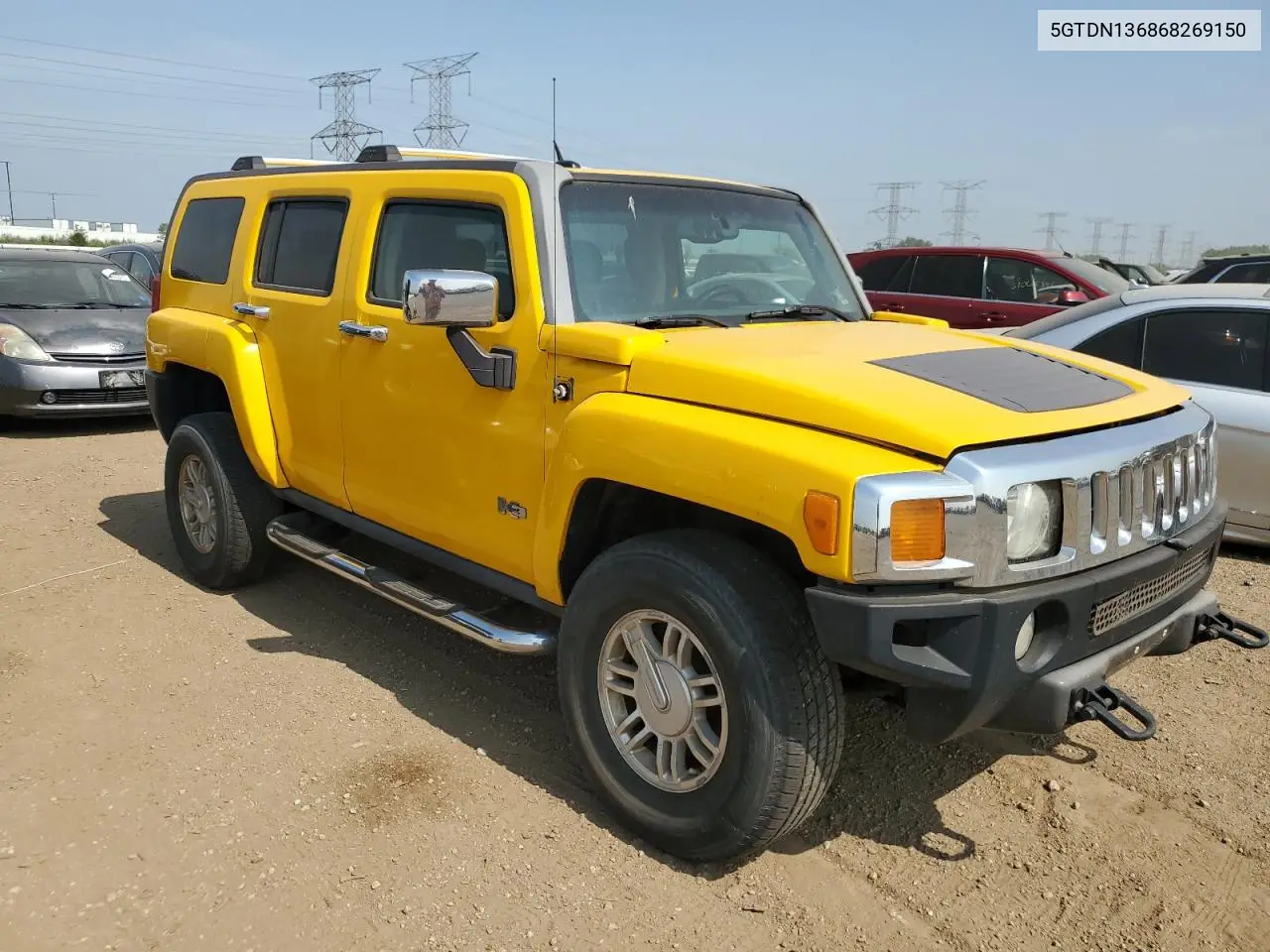 2006 Hummer H3 VIN: 5GTDN136868269150 Lot: 61093955