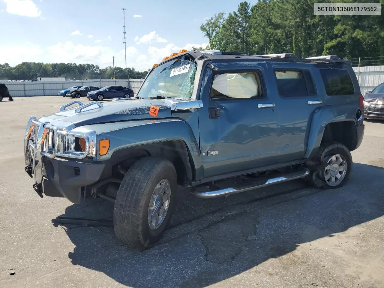 2006 Hummer H3 VIN: 5GTDN136868179562 Lot: 61135145